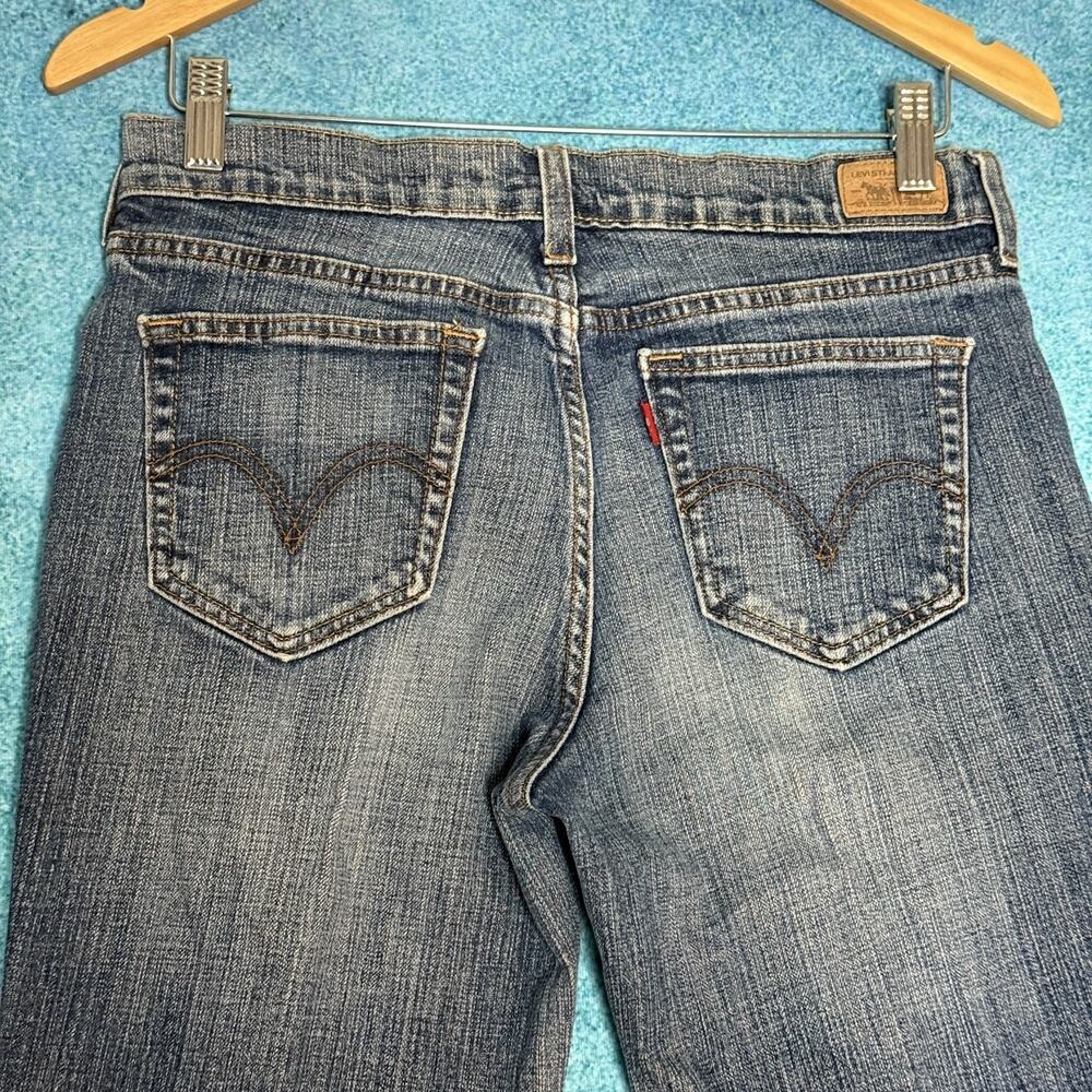 Levi’s 505 Women’s Jeans Size 6M 30x24 Mid Rise Straight Leg Hemmed Blue - Picture 9 of 16